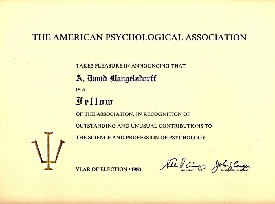 American Psychological Association fellow